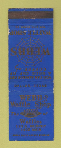 Matchbook Cover - Webb Waffle Shop Dallas TX