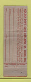 Matchbook Cover - Golden Dipt Breading mix St Louis MO