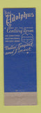 Matchbook Cover - Adolphus Hotel Dallas TX WEAR