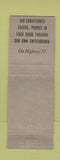 Matchbook Cover - El Sombrero Motor Courts Dallas TX