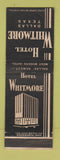 Matchbook Cover - Hotel Whitmore Dallas TX