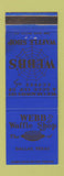 Matchbook Cover - Webb Waffle Shop Dallas TX BLUE