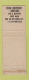 Matchbook Cover - Webb Waffle Shop Dallas TX BLUE