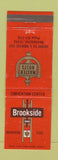 Matchbook Cover - Brookside Inn Waxahachie TX