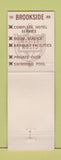 Matchbook Cover - Brookside Inn Waxahachie TX