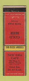 Matchbook Cover - New Idea Cafe Dallas TX