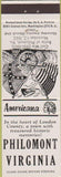 Matchbook Cover - Perkins Americana Civil War Philomont VA White