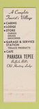 Matchbook Cover - Pahaska Tepee Yellowstone Park Buffalo Bill's Lodge