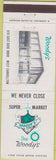 Matchbook Cover - Woody's Super Market West Carrolton