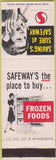 Matchbook Cover - Safeway Grocery Store Frozen Foods girlie