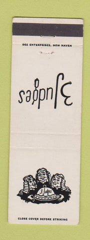 Matchbook Cover - 3 Judges New Haven CT