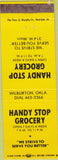 Matchbook Cover - Handy Stop Grocery Wilburton OK