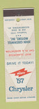 Matchbook Cover - 1957 Chrysler John Greenwell Elizabethtown KY