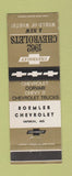 Matchbook Cover - 1962 Chevrolet Boemler Imperial MO