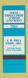 Matchbook Cover - 1982 Ford JR Dall Elyria OH