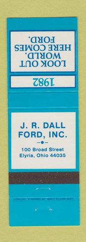 Matchbook Cover - 1982 Ford JR Dall Elyria OH