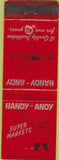 Matchbook Cover - Handy Andy Super Markets San Antonio TX WEAR