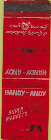 Matchbook Cover - Handy Andy Super Markets San Antonio TX WEAR