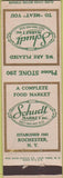 Matchbook Cover - Schudt Market Inc Rochester NY