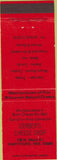 Matchbook Cover - Gerber's Cheese Chop Hartford WI red