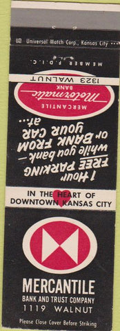 Matchbook Cover - Mercantile Trust Co Kansas City MO