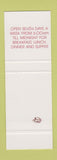 Matchbook Cover - Atrium Cafe Hilton Hotel Brisbane Australia SAMPLE
