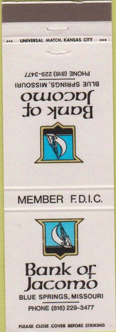 Matchbook Cover - Bank of Jacomo Blue Springs MO