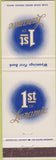 Matchbook Cover - 1st Bank of Laramie WY