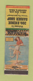 Matchbook Cover - 20th Avenue Barber Shp Denver Colorado WEAR