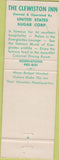Matchbook Cover - Clewiston Inn FL