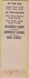 Matchbook Cover - Wade Park Manor Cleveland OH