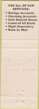 Matchbook Cover - Security State Bank Hibbing MN