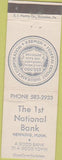 Matchbook Cover - 1st National Bank Henning MN