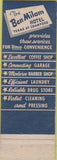 Matchbook Cover - Ben Milan Hotel Hosuton TX