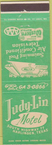 Matchbook Cover - Judy Lin Motel Harlingen TX
