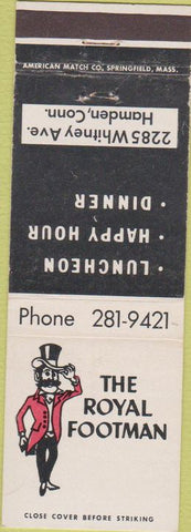 Matchbook Cover - Royal Footman Hamden CT