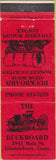 Matchbook Cover - The Buckboard Glastonbury CT
