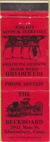 Matchbook Cover - The Buckboard Glastonbury CT
