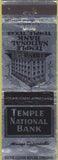 Matchbook Cover - Temple National Bank  TX