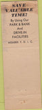 Matchbook Cover - Temple National Bank  TX
