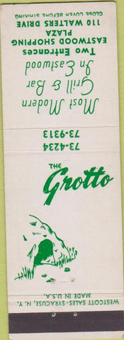 Matchbook Cover - The Grotto Eastwood Syracuse NY
