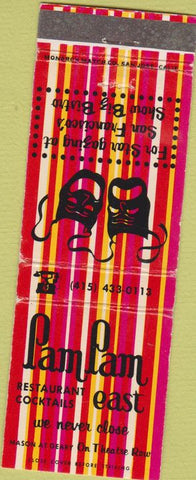 Matchbook Cover - Pam Pam Restaurant San Francisco CA