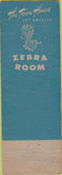 Matchbook Cover - Cape Cod Grill Los Angeles CA Zebra