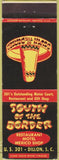 Matchbook Cover - South of the Border Dillon SC