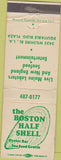 Matchbook Cover - Boston Half Shell Oysters Los Angeles CA