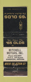 Matchbook Cover - 1965 Oldsmobile Mitchell Motors Anderson IN WEAR