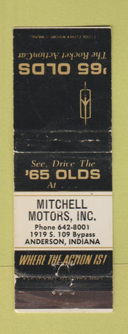 Matchbook Cover - 1965 Oldsmobile Mitchell Motors Anderson IN WEAR