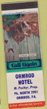 Matchbook Cover - Ormrod Hotel Ormrod PA