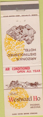 Matchbook Cover - Hotel Westward Ho Phoenix AZ
