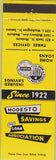 Matchbook Cover - Modesto CA Savings Loan